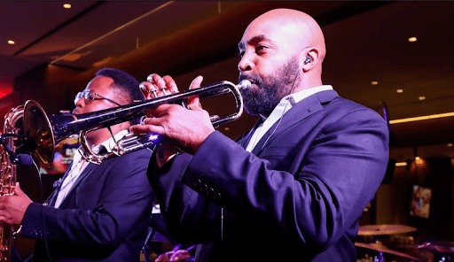 Corporate party band Atlanta providing live music for wedding and cocktail reception guests